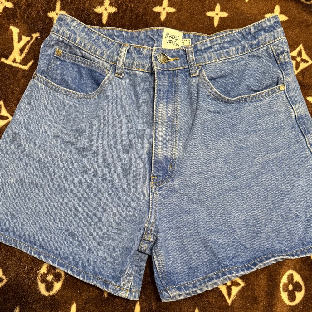Princess Polly Light Blue Jean Shorts